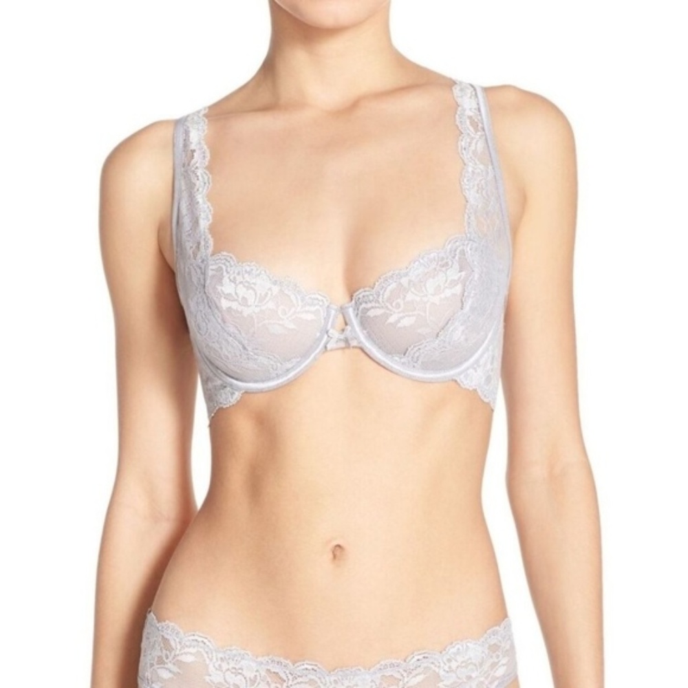 Free People NWOT Hidden Cities Gray Bra 32A